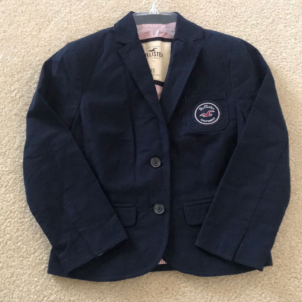 Hollister navy blue jacket.